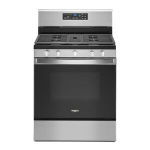 Whirlpool 30 in. 5.3 cu. ft. Oven Freestanding Gas Range with 5 Sealed Burners - Stainless Steel, Stainless Steel, hires