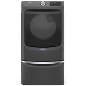 Maytag 27 in. 7.3 cu. ft. Front Loading Electric Dryer with 10 Dryer Programs, 7 Dry Options, Wrinkle Care & Sensor Dry - Volcano Black, , hires