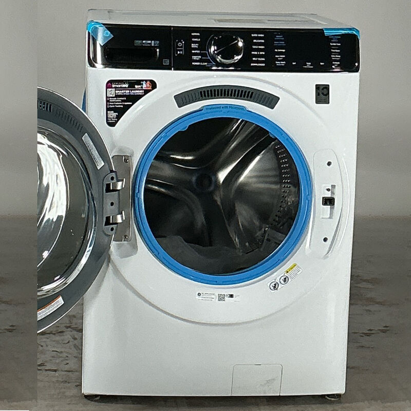 GE Profile 28 in. 5.3 cu. ft. Smart Stackable Front Load Energy Star Washer with UltraFresh Vent System+, Sanitize & Steam Cycle - White (Open Box Excellent Condition), , hires