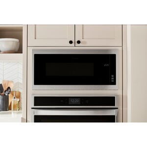 Whirlpool 30 in. 1.1 cu. ft. 1000W Low Profile Built-In Microwave - Stainless Steel, , hires