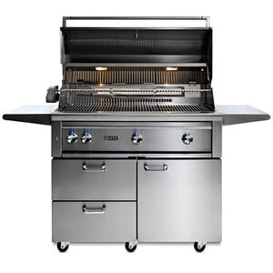 Lynx Professional 42 in. 3-Burner Liquid Propane Gas Grill with Rotisserie & Smoker Box - Stainless Steel, , hires