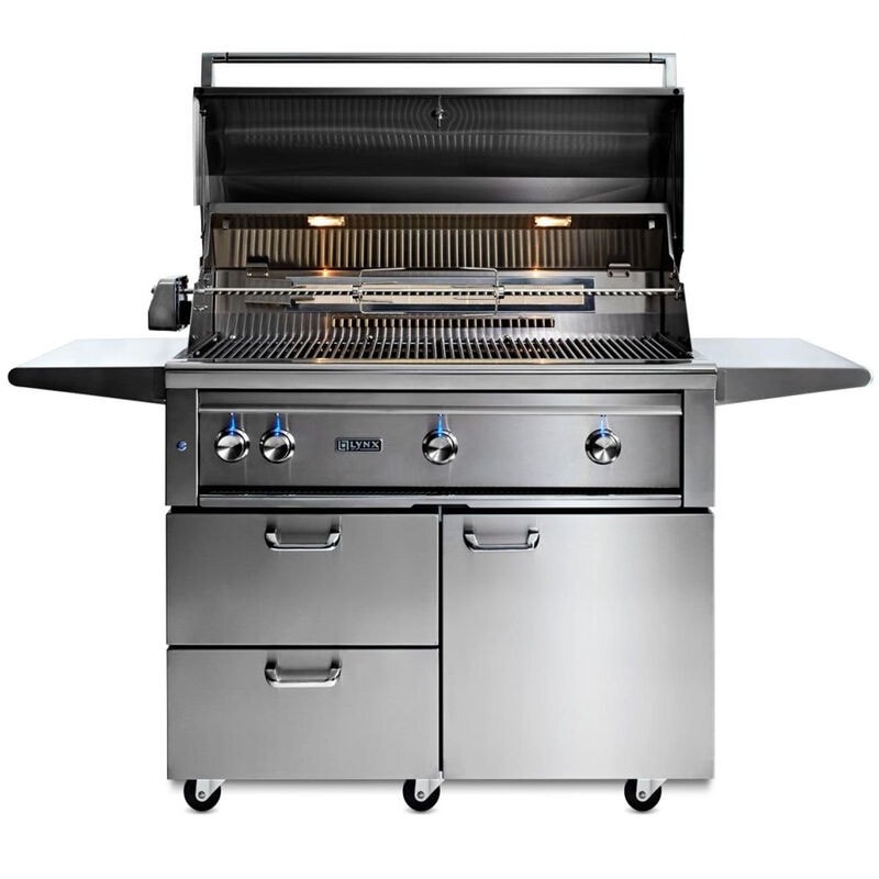 Lynx Professional 42 in. 3-Burner Liquid Propane Gas Grill with Rotisserie & Smoker Box - Stainless Steel, , hires
