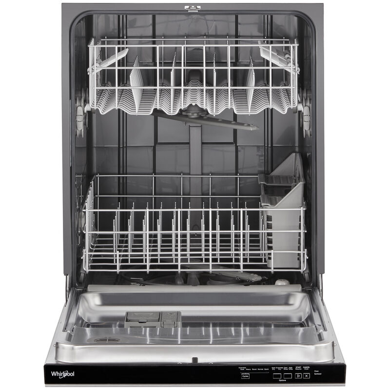 Whirlpool 24 in. Top Control Dishwasher with 55 dBa Sound Level & Pocket - Stainless Steel, Stainless Steel, hires