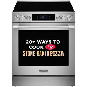 Frigidaire Professional 30 in. 6.2 cu. ft. Smart Air-Fry True European Convection Steam Oven Electric Range with Smoothtop Burners - Stainless Steel, , hires