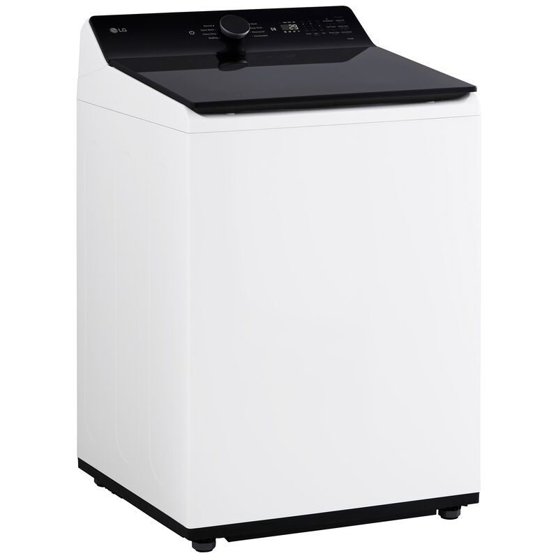 LG 27 in. 5.5 cu. ft. Smart Top Load Washer with EasyUnload, TurboWash3D Technology & AI Sensing - Alpine White, Alpine White, hires