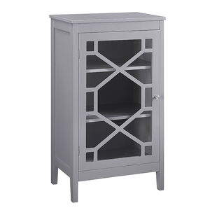Hale 20" Glass Door Cabinet-Gray, , hires
