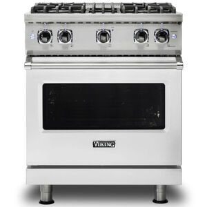 Viking 5 Series 30 in. 4.0 cu. ft. Convection Oven Freestanding Gas Range with 4 Sealed Burners - Stainless Steel, Stainless Steel, hires