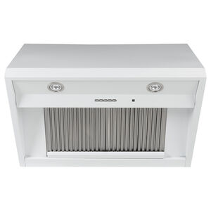 Cafe 36 in. Canopy Pro Style Range Hood with 4 Speed Settings, 600 CFM, Ductless Venting & 2 LED Lights - Matte White, , hires