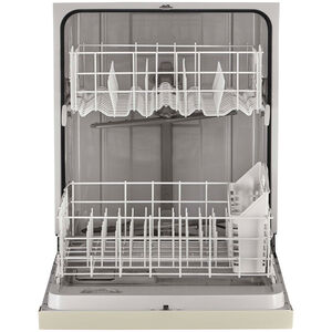 Whirlpool 24 in. Front Control Dishwasher with 57 dBa Sound Level & Pocket - Biscuit, Biscuit, hires
