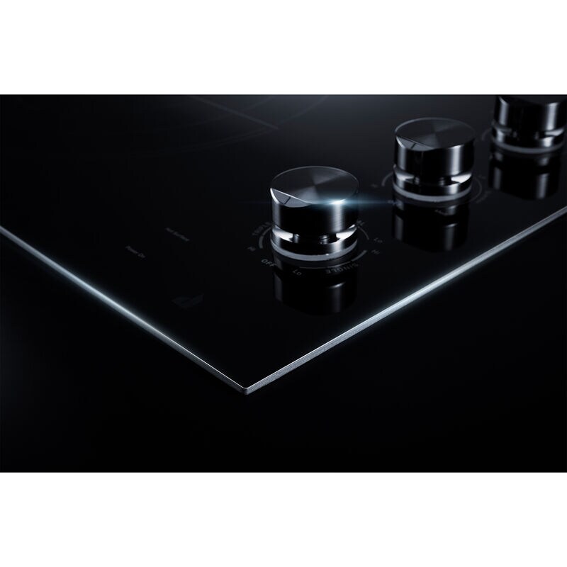 JennAir Oblivian Glass 30 in. 4-Burner Electric Cooktop with Simmer Burner & Power Burner - Black, , hires
