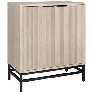 Hudson & Canal Montello 28" Wide Rectangular Fluted Accent Cabinet - Alder White, , hires