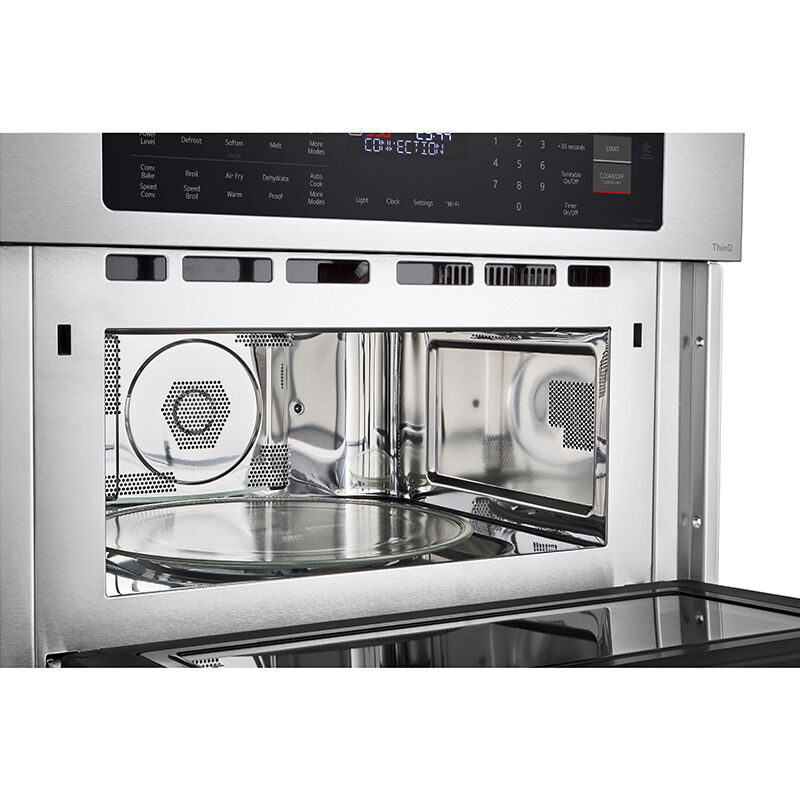 LG 30 in. 1.7 cu. ft. Smart Speed Electric Single Wall Oven with Standard Convection & Sensor Cooking - Stainless Steel, Stainless Steel, hires