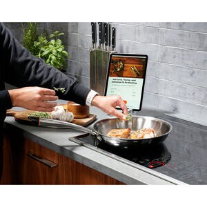 GE Profile 36 in. 5-Burner Smart Induction Cooktop with Simmer Burner & Power Burner - Black, , hires