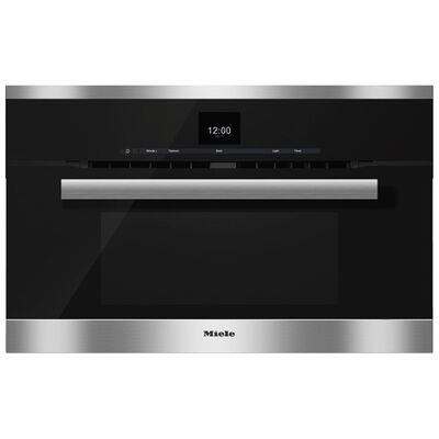 Miele 30" 1.5 Cu. Ft. Electric Wall Oven with Dual Convection & Manual Clean - Clean Touch Steel | H6670BM