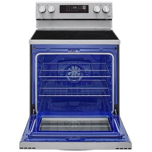 LG 30 in. 6.3 cu. ft. Smart Air Fry Standard Convection Electric Range with Radiant Burners - Stainless Steel, Stainless Steel, hires
