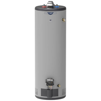 GE RealMax Platinum Natural Gas 40 Gallon Tall Water Heaters with 12-Year Parts Warranty | GG40T12BXR