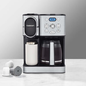 Cuisinart 12-Cup Coffee Maker with Single-Serve Brewer - Stainless Steel, , hires