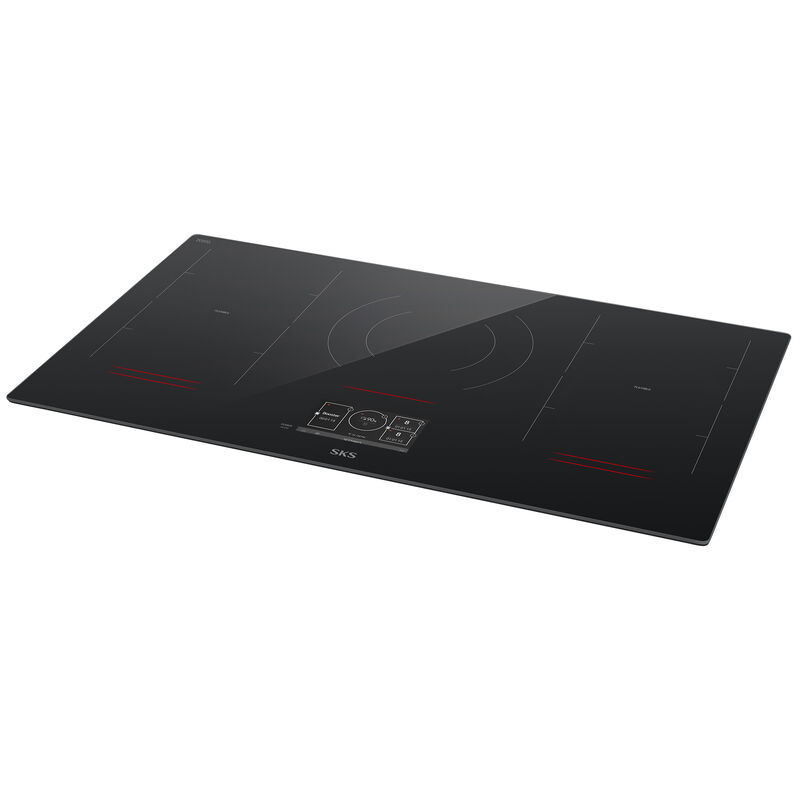 SKS 36 in. 5-Burner Smart Induction Cooktop with Simmer Burner & Power Burner - Black, , hires