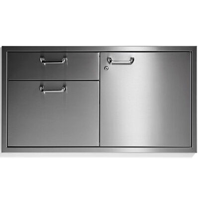 Lynx Classic 42 in.Storage Door & Double Drawer Combination - Stainless Steel | LSA42