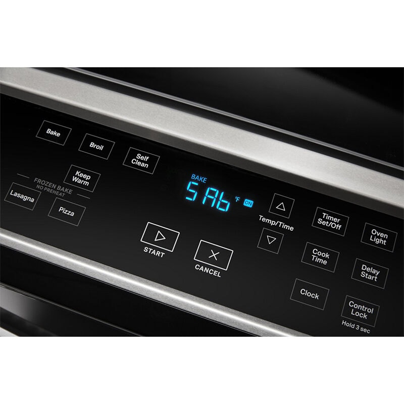 Whirlpool 30 in. 4.8 cu. ft. Slide-In Electric Range with Radiant Burners - Black, Black, hires