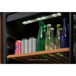 GE 24 in. Undercounter Wine Cooler with Wood Racks, Dual Temperature Zones & 44 Bottle Capacity - Stainless Steel, , hires