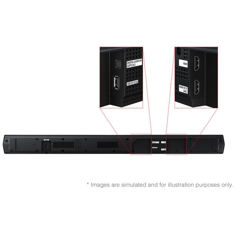 Samsung 3.1 Channel Sound Bar with Bluetooth & Wireless Subwoofer - Black, , hires