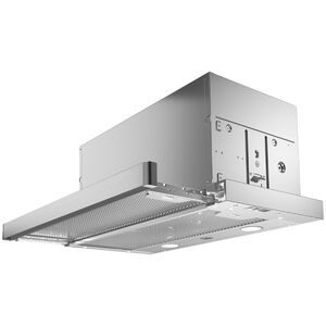 Bertazzoni 24 in. Slide-Out Style Range Hood with 3 Speed Settings, 300 CFM, Convertible Venting & 2 LED Lights - Stainless Steel, , hires