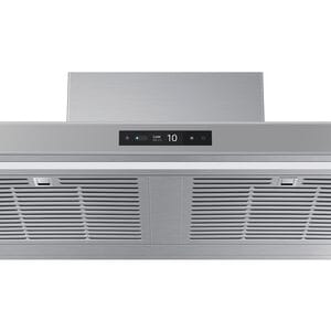 Samsung 36 in. Smart Convertible Chimney Style Range Hood with 630 CFM, 4 Fan Speeds & 1 LED Light - Gray, Gray, hires