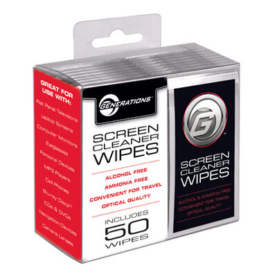 Generations 50 Pack Screen Clean Wipes | XCL50PK