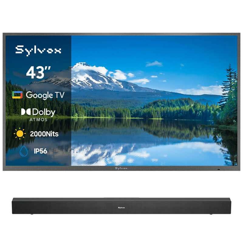 Sylvox - Pool Pro 3.0 43" Class Full Sun 4K UHD LED Smart Google Outdoor TV, , hires