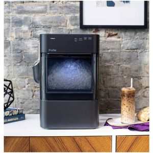 GE Profile 11 in. Smart Ice Maker with 3 lb. Ice Storage, Auto Defrost & Digital Control - Carbon Black, , hires