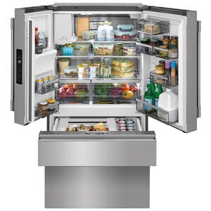 Frigidaire Professional 36 in. 21.4 cu. ft. Counter Depth 4-Door French Door Refrigerator with Ice & Water Dispenser - Stainless Steel, , hires