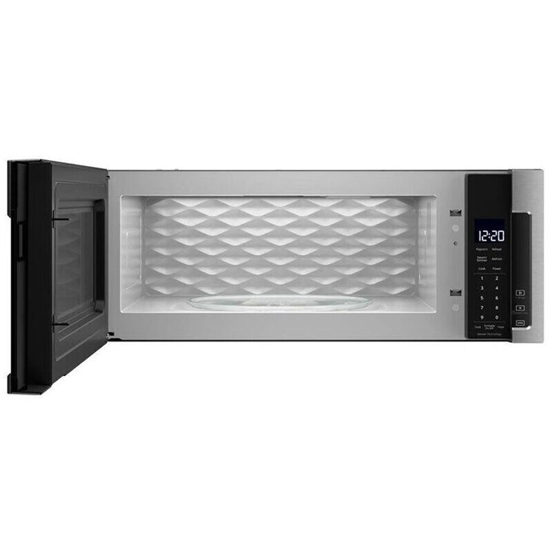 Whirlpool 30 in. 1.1 cu. ft. Low Profile Over-the-Range Microwave with 400 CFM - Stainless Steel, Stainless Steel, hires