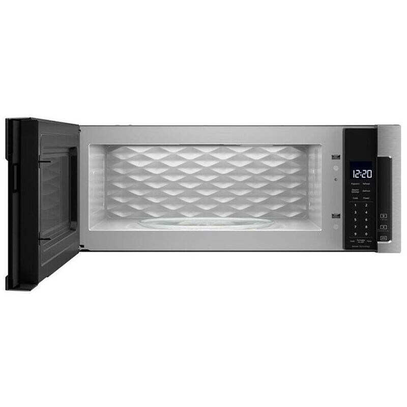 Whirlpool 30" 1.1 Cu. Ft. Over-the-Range Microwave with 10 Power Levels & 400 CFM - Heritage Stainless Steel, Stainless Steel, hires