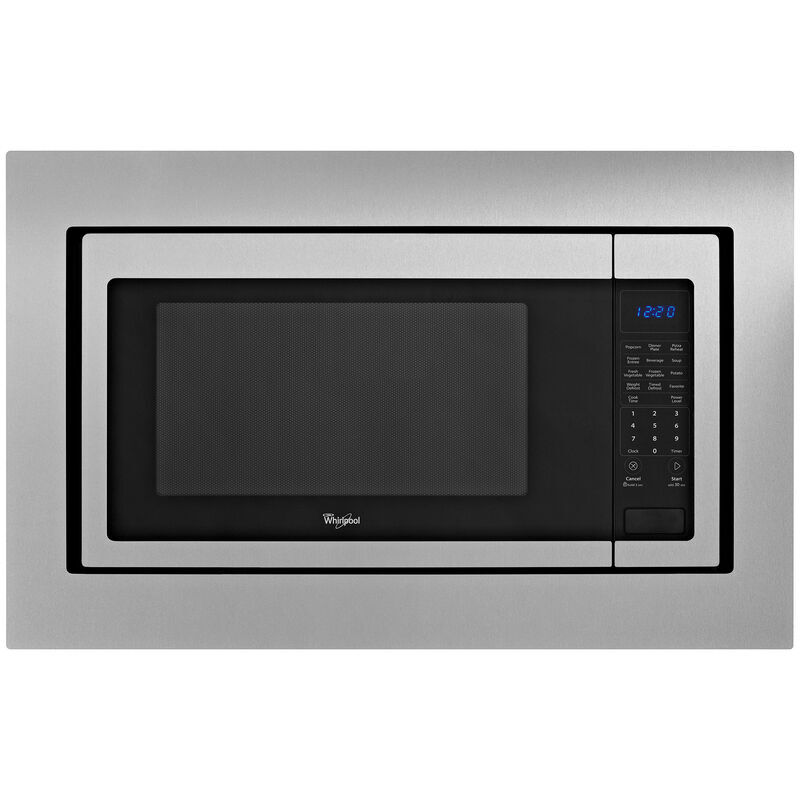 KitchenAid 27 in. Trim Kit for Countertop Microwaves - Black-on-Stainless, , hires