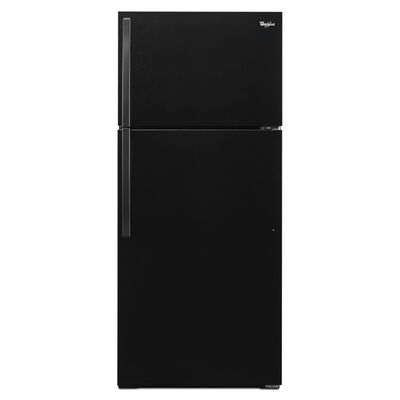 Whirlpool 28 in. 14.4 cu. ft. Top Freezer Refrigerator - Black | WRT104TFDB