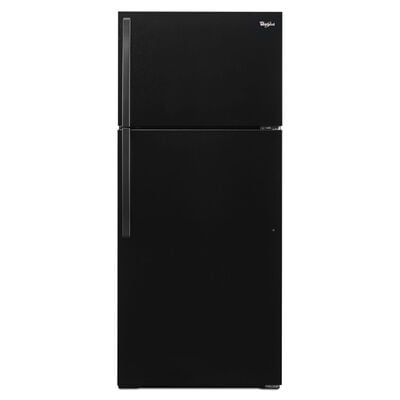 Whirlpool 28 in. 14.3 cu. ft. Top Freezer Refrigerator - Black | WRT104TFDB