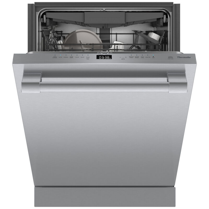 Thermador Sapphire Series 24 in. Built-In Dishwasher with Digital Control, 44 dBA Sound Level, 16 Place Settings, 7 Wash Cycles & Sanitize Cycle - Stainless Steel, Stainless Steel, hires