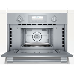 Thermador Professional Series 30 in. 1.6 cu. ft. 1000W Built-In Microwave with Convection & Sensor Cooking - Stainless Steel, , hires