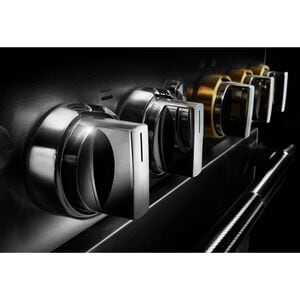 JennAir Rise Series 48 in. 6.3 cu. ft. Smart True European Convection Double Oven Dual Fuel Range with 4 Sealed Burners, Grill & Griddle - Stainless Steel, , hires