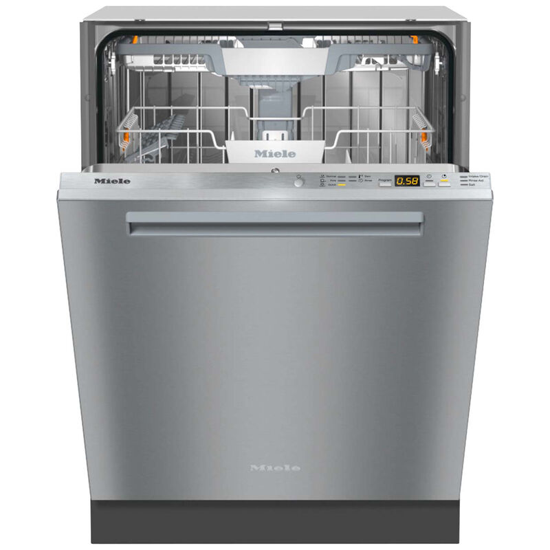 Miele 24 in. Top Control Dishwasher with 42 dBa Sound Level, 3rd-Rack & Pocket - Stainless Steel, , hires
