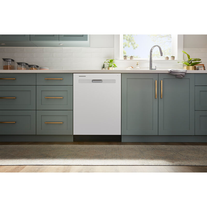 Whirlpool 24 in. Top Control Dishwasher with 55 dBa Sound Level & Pocket - White, White, hires