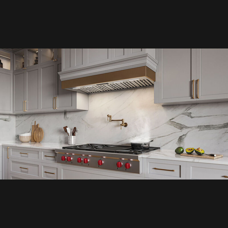 Best HBN5 Series 36 in. Smart Ducted Standard Style Range Hood with 1240 CFM, 8 Fan Speed & 2 LED Lights - Stainless Steel, , hires