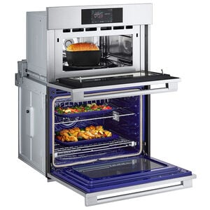 LG 30 in. 6.4 cu. ft. Smart Steam Electric Microwave/Wall Oven Combo with True European Convection & Sensor Cooking - PrintProof Stainless Steel, , hires