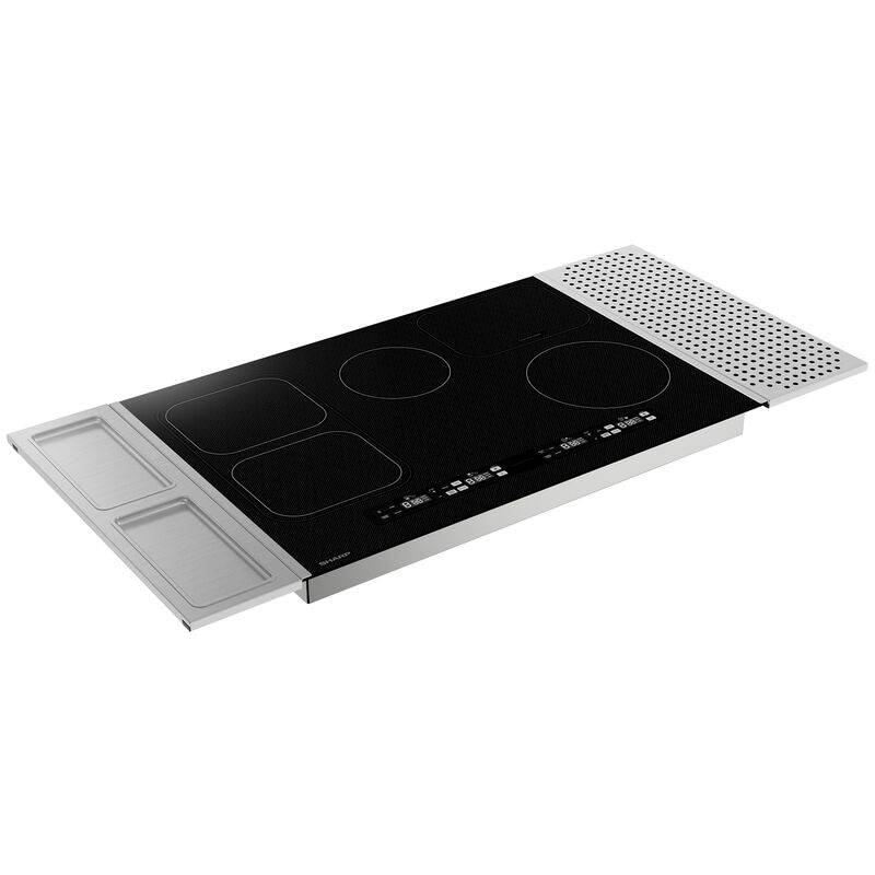 Sharp 30 in. 4-Burner Induction Cooktop with Simmer Burner & Power Burner - Black, , hires