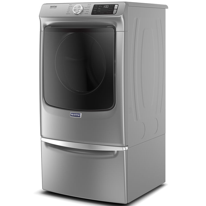 Maytag 27 in. 7.3 cu. ft. Stackable Gas Dryer with Extra Power, Sanitize, Steam & Quick Dry Cycle - Metallic Slate, Metallic Slate, hires