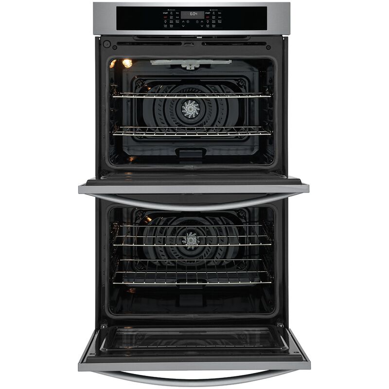 Frigidaire 30 in. 10.6 cu. ft. Top Control Electric Double Wall Oven With Standard Convection - Stainless Steel, Stainless Steel, hires