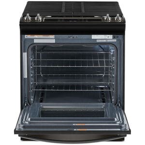 Whirlpool 30 in. 5 cu. ft. Slide-In Gas Range with 4 Sealed Burners - Black Stainless, Black Stainless, hires