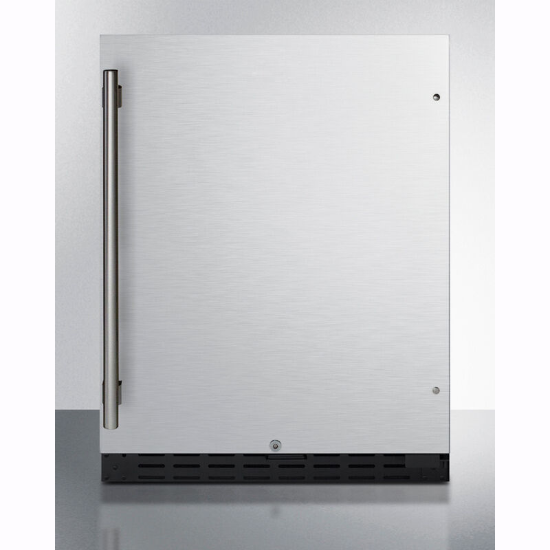 Summit 24 in. 4.2 cu. ft. Undercounter Refrigerator - Stainless Steel, , hires