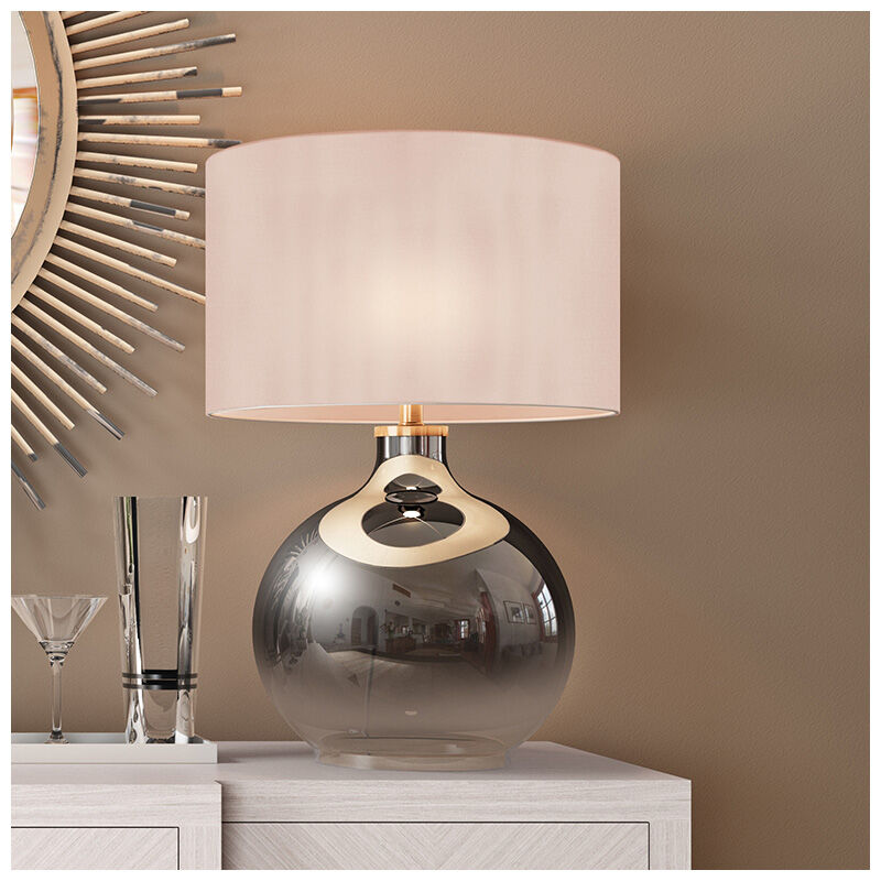Hudson & Canal Laelia Table Lamp-Ombre Plated Glass, , hires